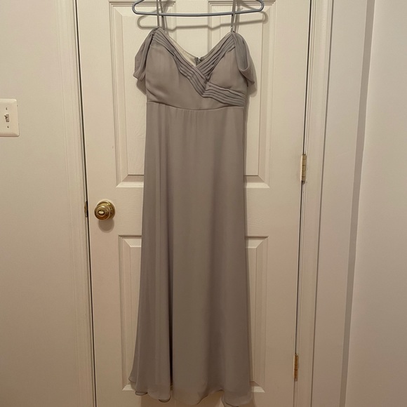 grey//blue brides maid dress ! In great condition ! - Picture 2 of 3